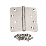12 Pcs Satin Nickel Steel Door Hinge 61978 4" 1/4 Radius Corner Sn. Fixed Price $17.95.