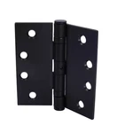 4 In. Square Radius Matte Black Commercial Grade With Ball Bearing Hinge. Fixed Price $12.83.
