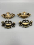 Vintage Brass Colonial Style Drawer Bail Pulls 2 Sets Please Read. Fixed Price $19.99.