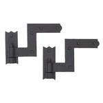 Colonial Style Pair Of Thick Cast Iron Shutter Hinges. Fixed Price $28.94.