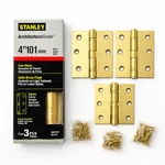 4 Satin Brass Ball Bearing Commercial Door Hinges (square Corner) 3 Pack. Fixed Price $25.29.