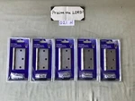 5- Hinges 851262 3-1/2'' Satin Nickel Sq Hinge, By Hillman, Door New. Fixed Price $20.00.