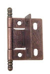 (12 Pack) Wrap-around Single Hinge Full Inset For 1/2" Doors Antique Copper. Fixed Price $28.69.
