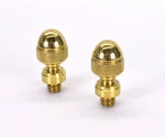 Pack Baldwin 1092 Acorn Style Finial For Square Corner Hinges Polished Brass. Fixed Price $18.87.