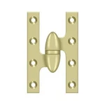 Deltana OK5032B-L 5" X 3-1/4" Solid Brass Left Hand Olive Knuckle Unlaquered. Fixed Price $96.23.