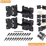 Adjustable Self Closing Gate Hinges For All Fence Types, 2-PACK Black. Fixed Price $53.31.