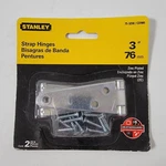 Nos Stanley 3" 76MM Strap Hinges Zinc Plated 2PACK. Fixed Price $6.64.
