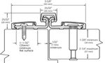 Full Surface Bi-folding Heavy Duty Geared Hinge Comercial Grade 83" Dark Bronze. Fixed Price $325.86.