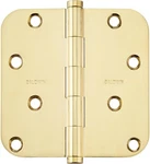 Baldwin 1140003I 4" Wide Plain Bearing 5/8" Radius Corner Mortise Door Hinge. Fixed Price $35.00.