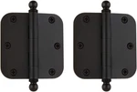 2 Nostalgic Ball-tip Residential Door Hinge 3.5" Round Oil Rubbed Bronze. Fixed Price $10.00.