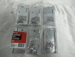 6PK Everbilt Door Hinge 279 856 4INCH Chrome Finish 030699203147. Fixed Price $18.99.