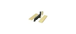 Spring Hinge, Double Action W/ Solid Brass Cover Plates Polished. Fixed Price $144.08.
