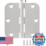 Amzgod Door Hinges Brushed Nickel - 30 Pack 3.5 Inch Rounded With 5/8" Radius Sa. Fixed Price $66.98.