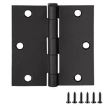 Square Corner Door Hinge Matte Black 3.5 Inch 10 Pack. Fixed Price $40.52.