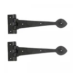 Door Strap Hinge Heart Tip Rough Forged Iron 10" Pack Of 2 Renovators Supply. Fixed Price $47.99.