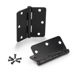 10 Pack Matte Black Door Hinges 3.5" X Interior With 1/4" Ra.... Fixed Price $31.59.