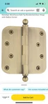 Nostalgic Warehouse Balhng 4" X 5/8" Plain Bearing Antique Brass. Fixed Price $9.00.