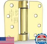 Goldenwarm 6 Pack 4 Inch Polished Brass Self-closing Door Hinges 5/8" Radius. Fixed Price $80.98.