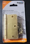 National Hardware N186-916 Residential Hinge With Screws, 3. 1/2", 2-PACK V512RC. Fixed Price $9.99.
