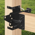 Heavy Duty Self Locking Gate Latch Black Steel Automatic Fence Door. Fixed Price $19.00.