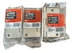 New Door Hinges Everbilt Satin Nickel Finish 1/4" Radius 3 Pack. Fixed Price $18.00.