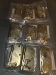 9 Pack Hillman 3 1/2" Satin Brass Residential Door Hinge 5/8" Round Corner. Fixed Price $15.75.