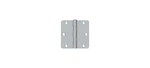 3-1/2" X 1/4" Radius Hinge, Ball Bearing Brushed Chrome Pair. Fixed Price $11.85.