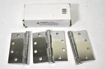 Deltana Square Corner Plain Bearing Mortise Hinge 4.5" Polished Chrome 3 Pack. Fixed Price $13.27.
