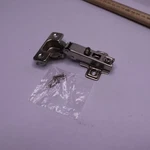 Hickory Hinge Concealed Frameless Degree Polished Nickel P5105-14. Fixed Price $6.15.