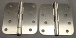 Pack Of 18 Residential Door Hinges - 4 Inch Satin Nickel Finish 5/8 Radius. Fixed Price $29.99.