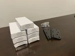 Emtek Plain Bearing 4 X Hinges, 5/8" Radius Oil Rubber Bronze (sold By Pair). Fixed Price $10.50.