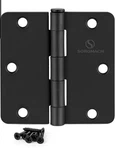 Sorgmach Door Hinges 1/2 Inch Matte Black 3.5 Interior. Fixed Price $11.99.