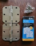 Anvil Mark 561131 3-1/2" X Butt Hinges Satin Nickel Qty 10. Fixed Price $39.00.