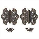 Uniqantiq Hardware Supply Antique Brass Plated Butterfly Hinges - Pack Of 20. Fixed Price $73.04.
