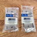 Satin Nickel 3 1/2" Gate House Residential Door Hinges Square Corners Set Of (2). Fixed Price $9.99.