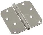 6PK National Hardware Round 5/8" Corners 4" Satin Nickel Residential Door Hinges. Fixed Price $29.95.