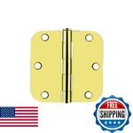 Probrico Interior Door Hinges Polished Brass 3.5 X Inch Rounded Corners Nick. Fixed Price $79.81.
