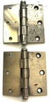 2 Vintage Lawrence 3" Ball Tip Chromium Finish Hinges Narrow Closet/cabinet Door. Fixed Price $14.00.