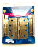 Schlage Hinge Project Pack 4" Round,satin Nickle Or 2 Brass 3.5"NEW. Fixed Price $13.99.