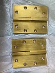 1 Pair - Merit Metal Door Hinges Square Knuckle Lift Off 5" X 4". Fixed Price $50.00.