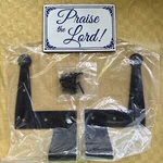 Pair Prosource Stainless Steel Hinge W/ 2-1/4'' Offset Black 1265073. Fixed Price $25.00.