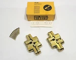Soss 212US4 Heavy-duty Door Hinges Invisible Hidden Satin Solid-brass 3-3/4". Fixed Price $21.99.
