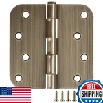 Design House 12-PACK 4X4" Rounded Interior Door Hinges Antique Brass. Fixed Price $73.61.