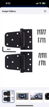 Barcaloo 3-1/2 Heavy Duty Gate Shed Door Hinges, Pack Black Hinge.... Fixed Price $17.49.