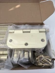 Haidms 18 Pack Door Hinges 3.5 Inch Bifold Brushed Gold 5/8'' Radius. Fixed Price $27.99.