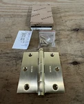 Baldwin 1035.044.I 3-1/2" Wide Plain Bearing Square Corner Mortise Door Hinge. Fixed Price $35.99.