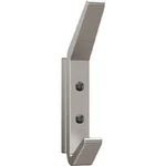(5)-NATIONAL Hardware 4-3/4 In. Satin Nickel Reed Geometric Hook N337-919. Fixed Price $94.89.