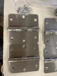 Deltana S35R4BB15 3.5" Ball Bearing Corners Hinge - Pair Satin Nickel. Fixed Price $11.38.