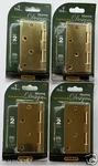 Door Hinges Pair 4" Bright Brass Stanley #S808-535 / 741. Fixed Price $24.00.