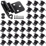 100 Pack (50 Pair) 3/8 Inch Inset Matte Black Cabinet Hinges Self Closing Bath &. Fixed Price $98.36.